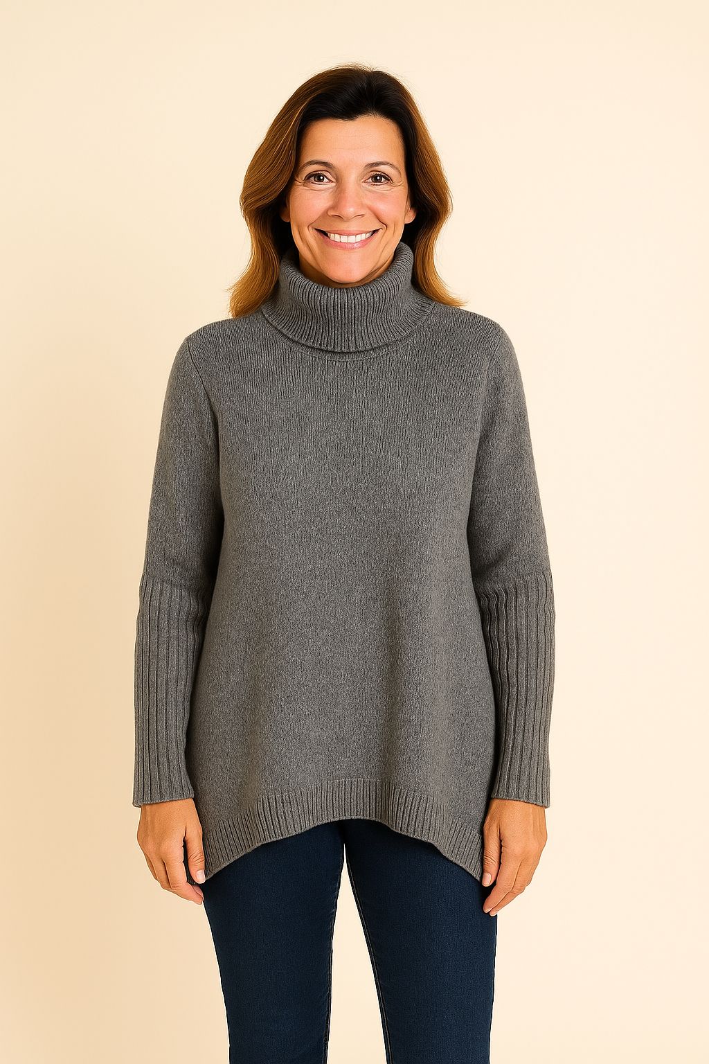 DONNA | ELEGANT TURTLENECK JUMPER WITH TUMMY COVERAGE