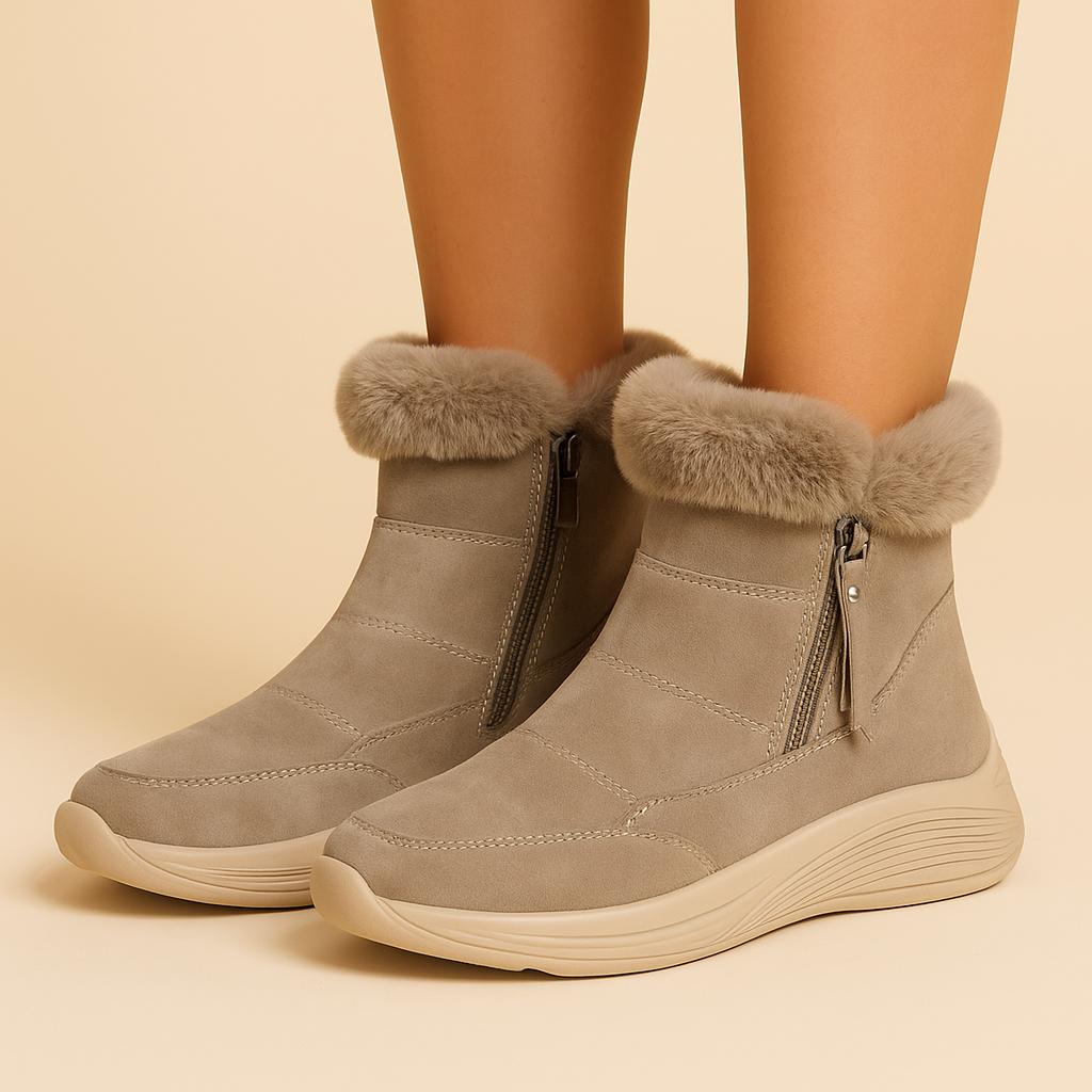 Ultra Warm Faux Suede Winter Boots