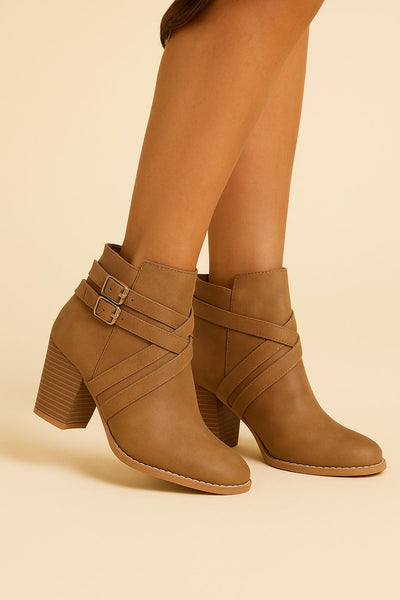 Orthopedic Leather Heel Boots