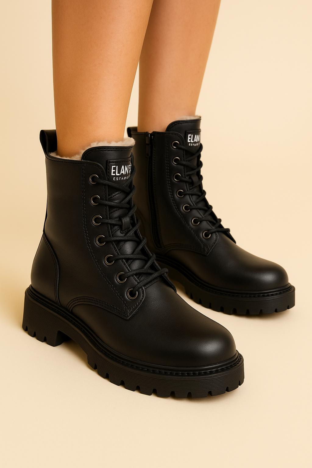 Kylie - Sleek Leather Boots for Winter