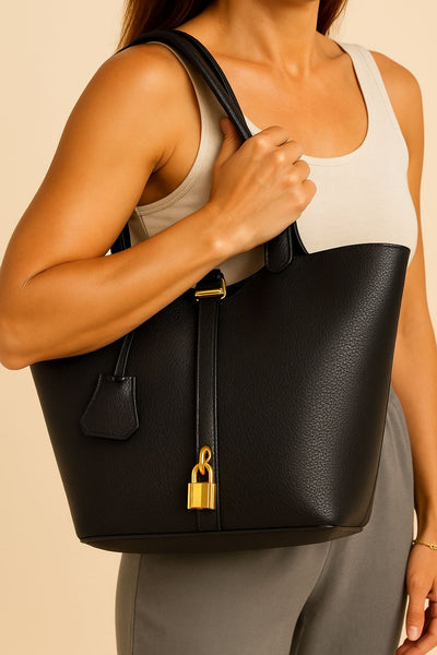 Odette Leather Bucket Bag