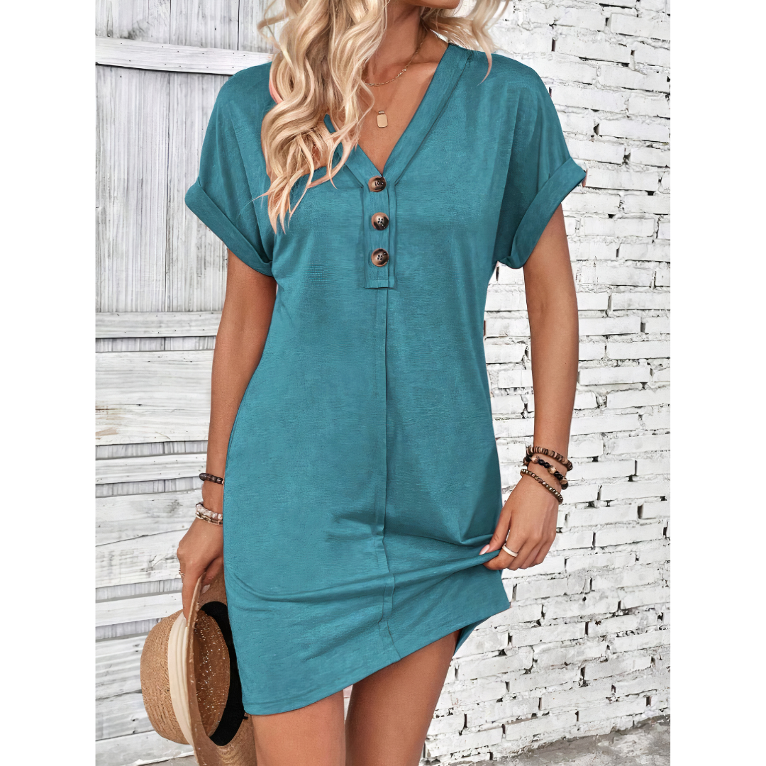 Mariela™ - Button Detail Dress