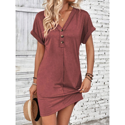 Mariela™ - Button Detail Dress