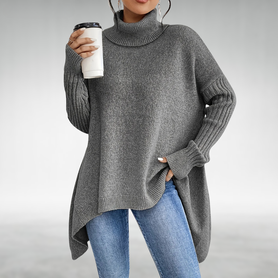 DONNA | ELEGANT TURTLENECK JUMPER WITH TUMMY COVERAGE