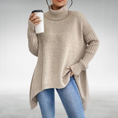 DONNA | ELEGANT TURTLENECK JUMPER WITH TUMMY COVERAGE