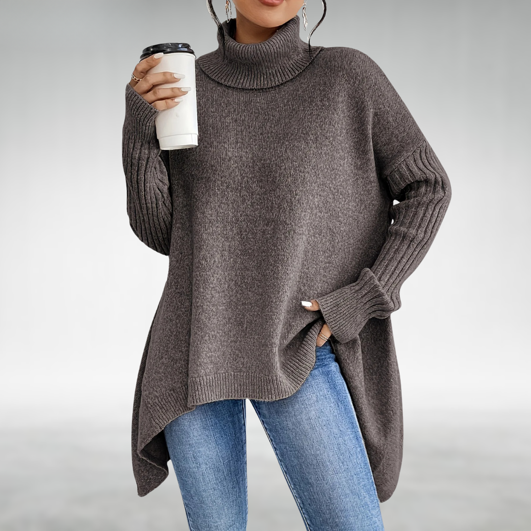 DONNA | ELEGANT TURTLENECK JUMPER WITH TUMMY COVERAGE