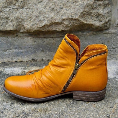 Shelby™ Orthopedic Leather Ankle Boots