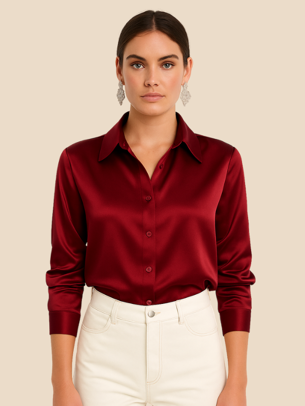 Sarah | Satin Blouse for Women
