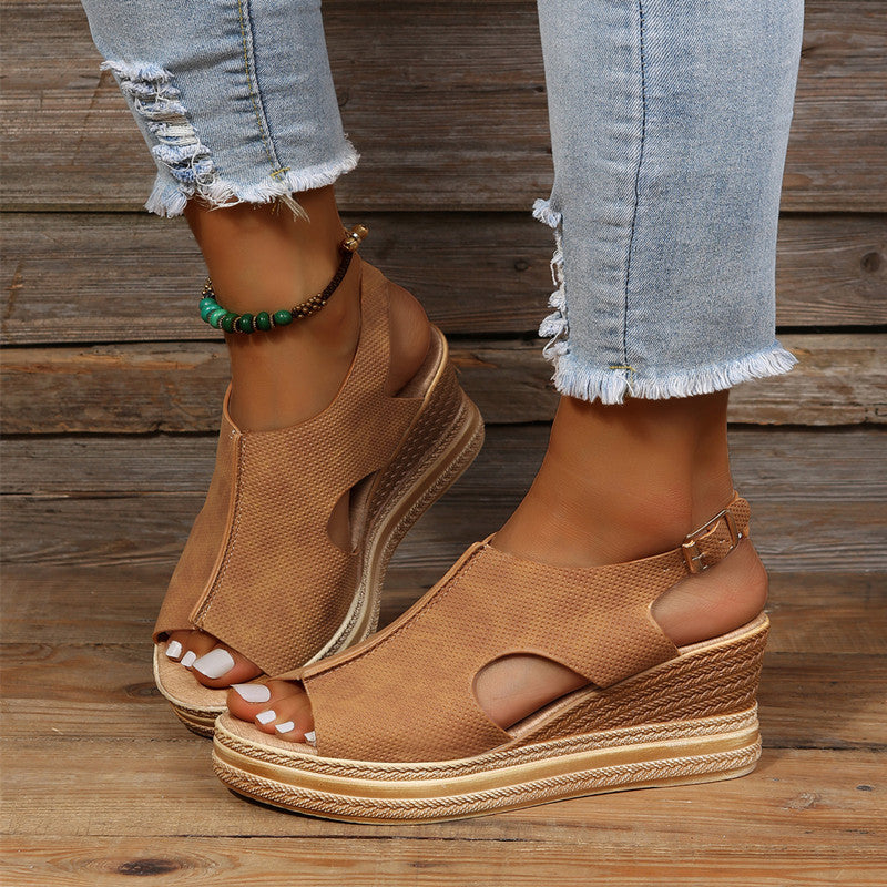 Kelsey™ - Boho Wedge Sandals