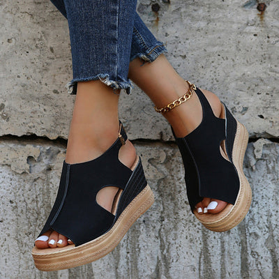 Kelsey™ - Boho Wedge Sandals