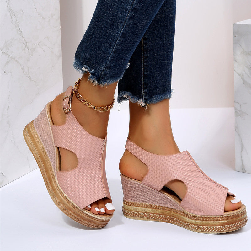 Kelsey™ - Boho Wedge Sandals