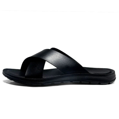Lisa Leather Slide Sandals