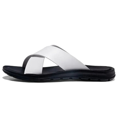 Lisa Leather Slide Sandals