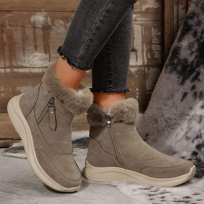 Ultra Warm Faux Suede Winter Boots