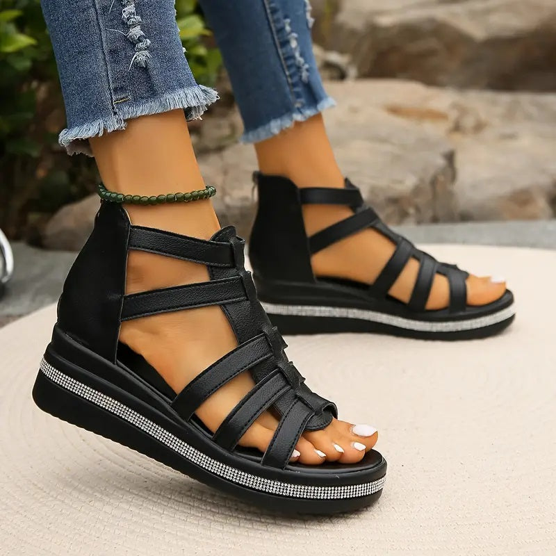 Noora™ - Elegant Wedge Sandals