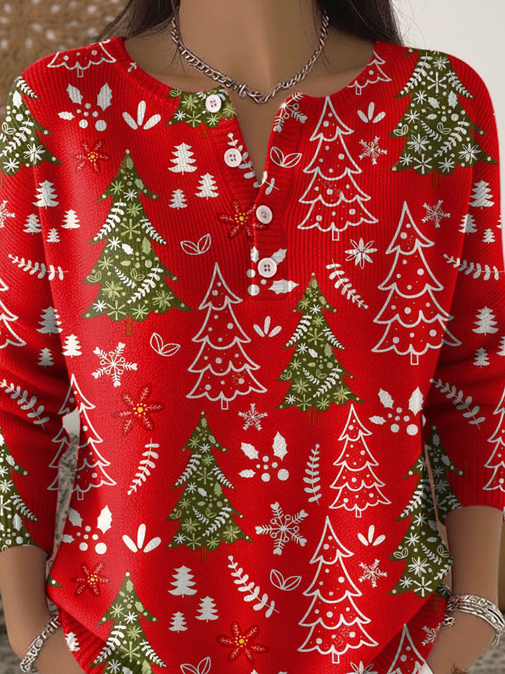 Edith | Christmas Jumper with Buttons
