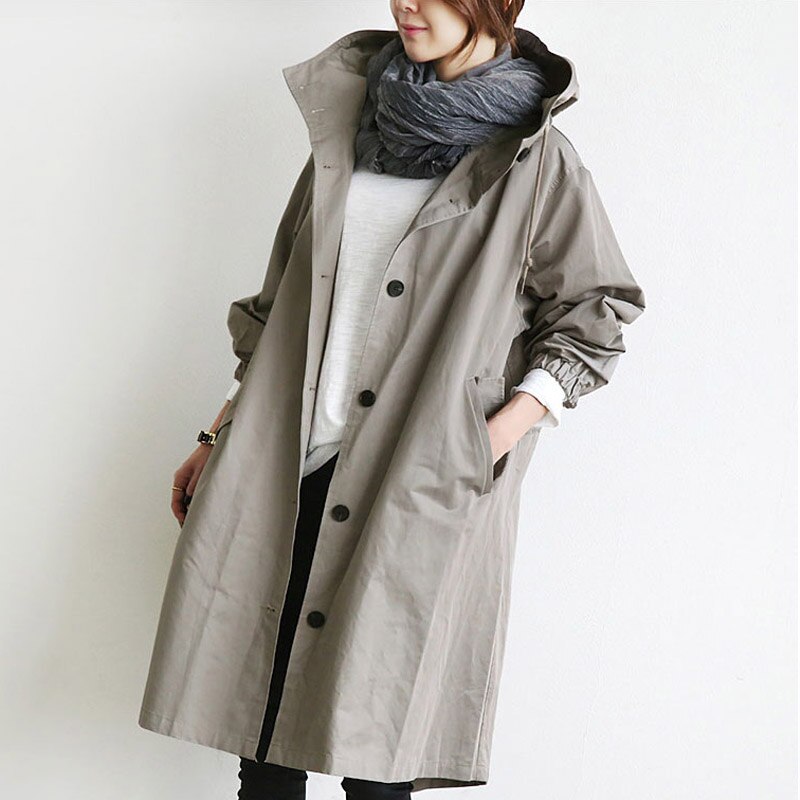 Delara™ - Elegant and water-repellent trench coat