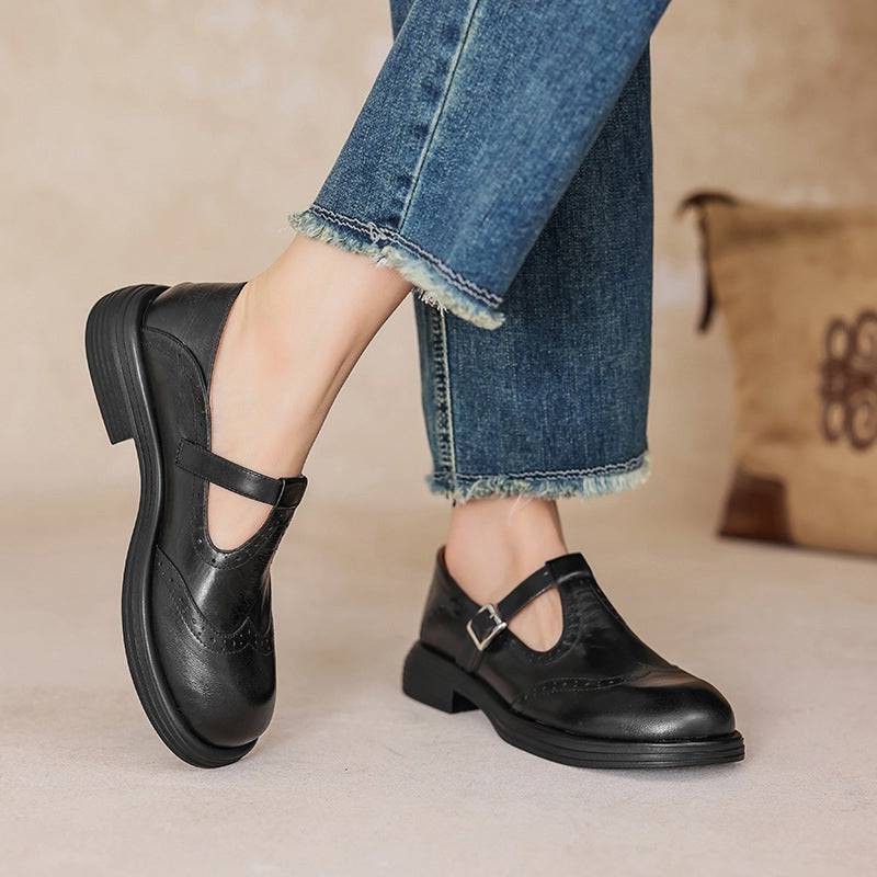 Faye | Elegant Mary Janes made of leather