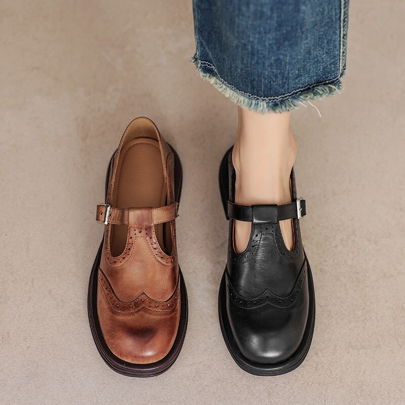 Faye | Elegant Mary Janes made of leather