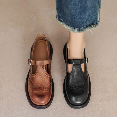 Faye | Elegant Mary Janes made of leather
