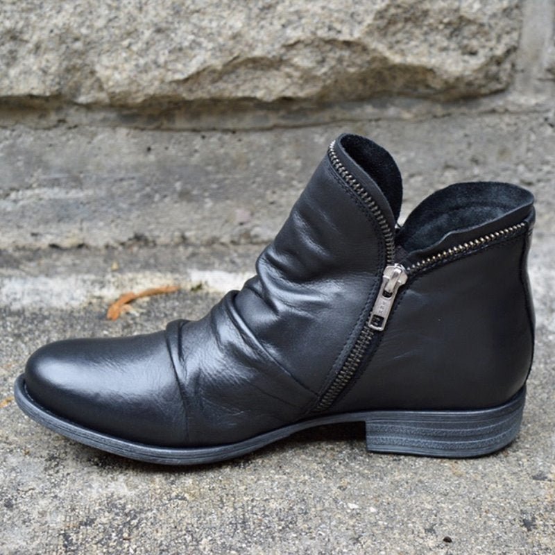 Glinda - Chic Side-Zip Ankle Boots